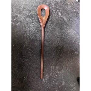 Vintage Copco No 848 Brown Melamine Slotted Mixing Spoon Made in USA Retro MCM